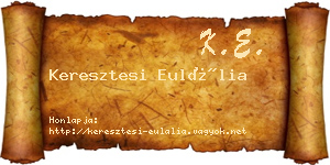 Keresztesi Eulália névjegykártya
